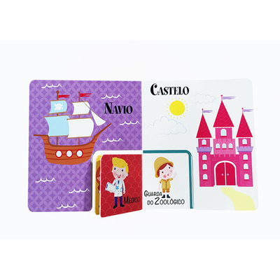 Aangepaste kinderen Early Education Puzzle Book Teaching Auxiliary Book Printing