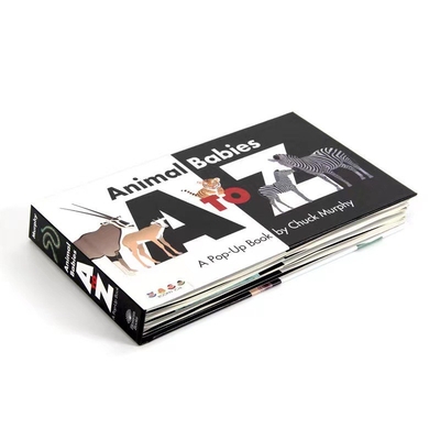 3 mm kartonnen stripboek voor kinderen, stickerboek, zwart-wit boekdruk