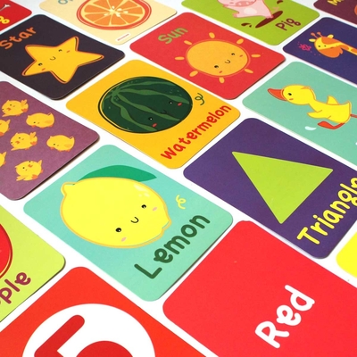 Kinderen Alfabet Leren Flitskaarten