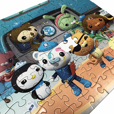 Full colour op maat gemaakte grappige vloerpuzzel voor kinderen vanaf 3 jaar