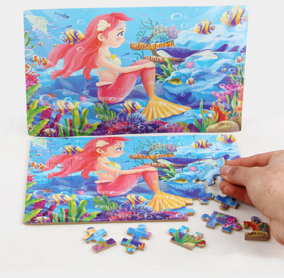 3D houten milieuvriendelijke aangepaste legpuzzels Cartoon kinderen legpuzzel
