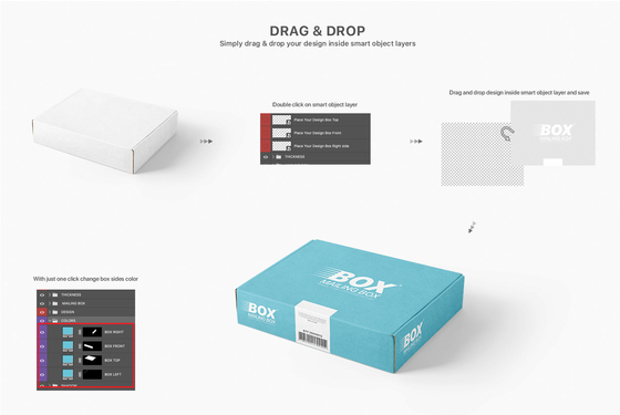 Zeefdruk Mailing Schoenendoos Custom Printing Express Gift Box
