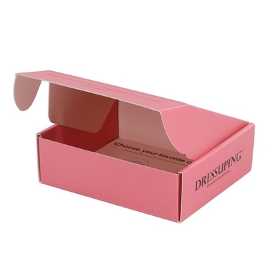 Glans Mat Vernissen Roze Mailer Verzenddoos Cosmetica Verpakking Dozen OEM Logo