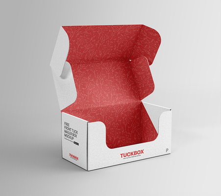 Offsetdruk Gratis Front Tuck Mailer Boxen Verzenddoos Mockup