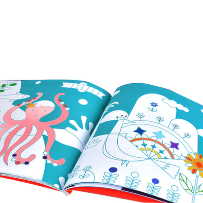 Custom Soft Cover Kids Boek Afdrukken Tekening Kleurboek Afdrukken Voor Kinderen