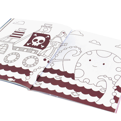 Custom Soft Cover Kids Boek Afdrukken Tekening Kleurboek Afdrukken Voor Kinderen