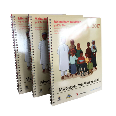 Spiraalgebonden educatief leerboek 100gsm 120gsm 140gsm Hardcover Paperback boek