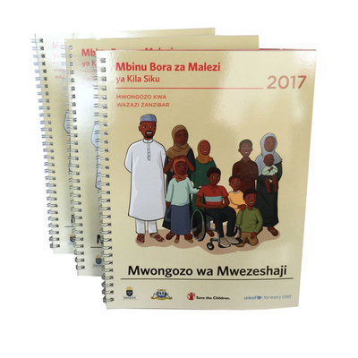 Spiraalgebonden educatief leerboek 100gsm 120gsm 140gsm Hardcover Paperback boek