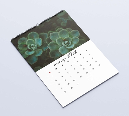 Mat lamineren bureaukalender afdrukken 600-1000gsm maandelijkse wandkalenders