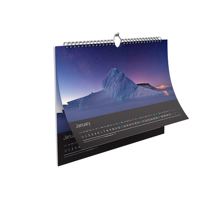 300 g/m² 350 g/m² UV-coating Landschapskalenders Maandelijkse kalender afdrukken