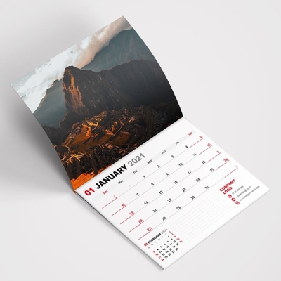SGS schroefdraad cirkel wandkalender afdrukken full colour maandoverzicht kalender