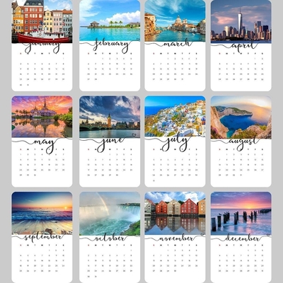 CCNB Printing Monthly Calendar Christmas Countdown Bureaukalender OEM