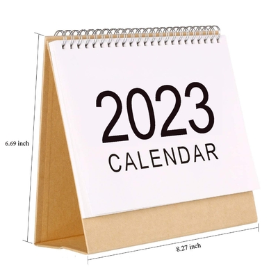 2023 Maandelijkse kalender afdrukken 1400 g/m² 1800 g/m² Kartonnen bureaukalender