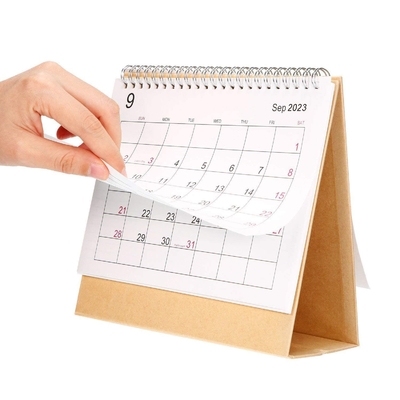 2023 Maandelijkse kalender afdrukken 1400 g/m² 1800 g/m² Kartonnen bureaukalender