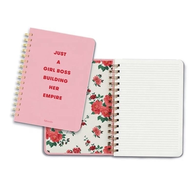 Aangepaste spiraal notebook afdrukken Kawaii Kraft stationair notitieblok