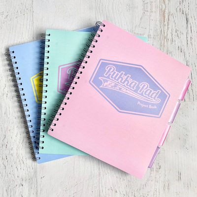 Aangepaste spiraal notebook afdrukken Kawaii Kraft stationair notitieblok