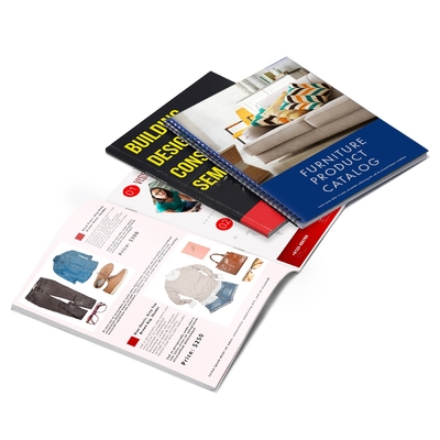 In de rug gestikte catalogus Tijdschriften afdrukken Aangepaste boekjes Catalogus afdrukken