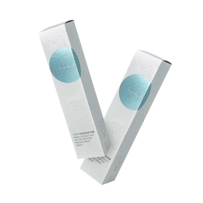 OEM witte opvouwbare kartonnen dozen Spot UV cosmetische papieren doos