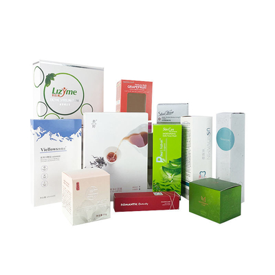OEM witte opvouwbare kartonnen dozen Spot UV cosmetische papieren doos
