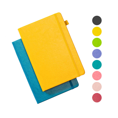 In reliëf gemaakte Pu de Drukdouane Logo Journals van het Leer Spiraalvormige Notitieboekje
