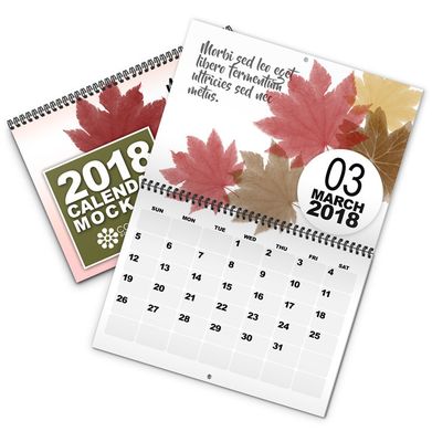 Bulk Gift Oem Custom Calendar Printing Plastic Tear Off Wallpaper UV coating