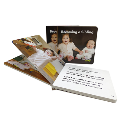 Kinderen OEM Custom Board Book Printing Services Kinderen Dikke kartonnen boek