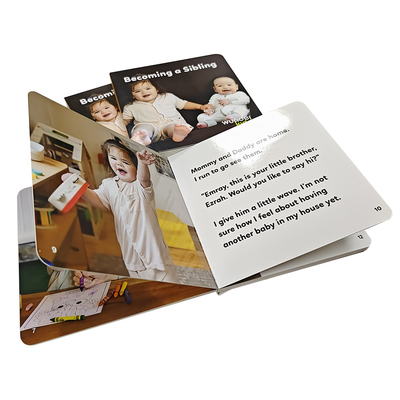 Kinderen OEM Custom Board Book Printing Services Kinderen Dikke kartonnen boek