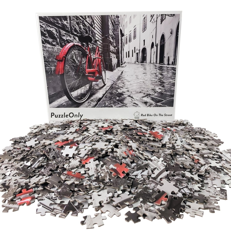 1000 stuks verschillende vorm op maat gemaakte puzzel 1 kleurendruk