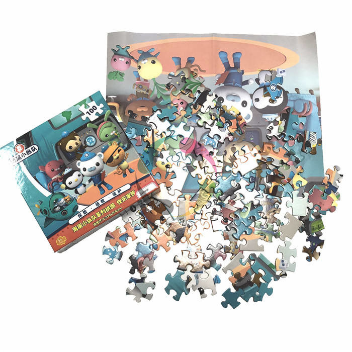 Full colour op maat gemaakte grappige vloerpuzzel voor kinderen vanaf 3 jaar
