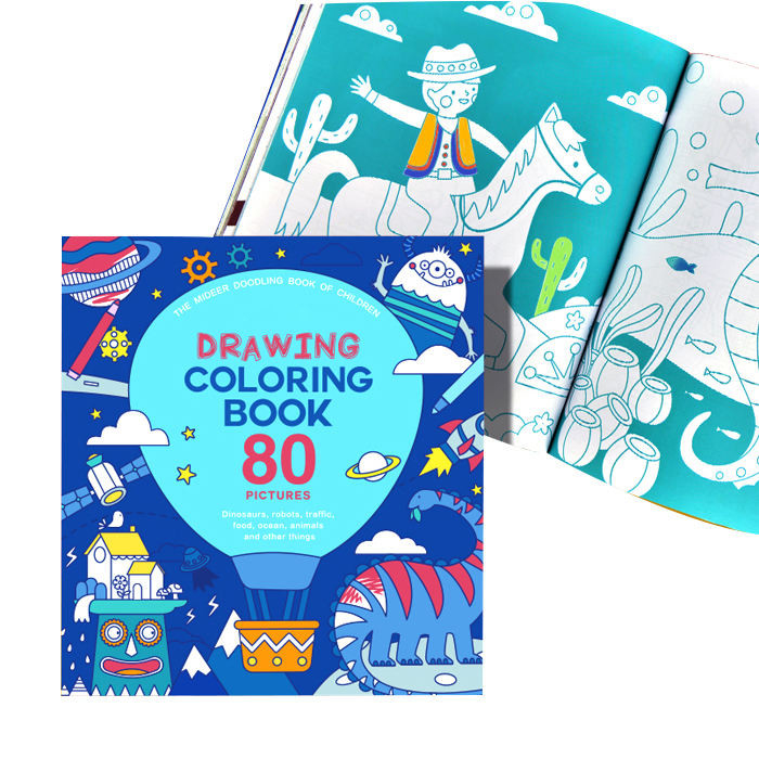 Custom Soft Cover Kids Boek Afdrukken Tekening Kleurboek Afdrukken Voor Kinderen