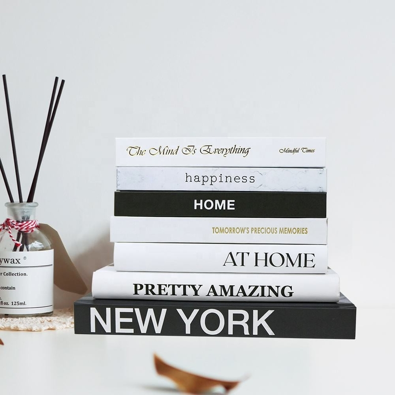SMETA Blanco Mode Hardcover Boekdruk Home Decor Salontafel Boekdruk