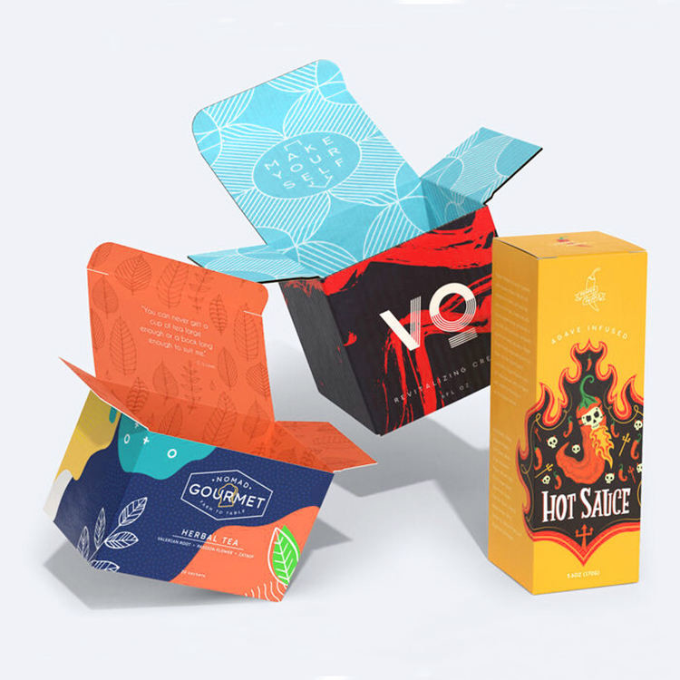 OEM-logo opvouwbare kartonnen doos Pantone CMYK-kleur opvouwbare kartonnen doos